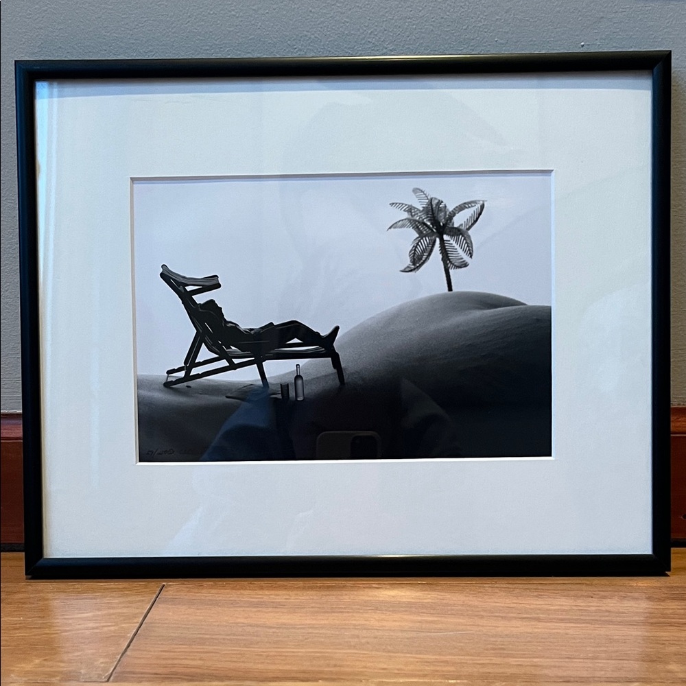 Allan Teger Bodyscapes Nudes Lounge Chair Cocktails‎ Beach Frame Art Photography